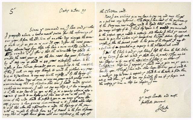 Letter from John Locke to Hans Sloane, 2nd December 1699.Artist: John Locke