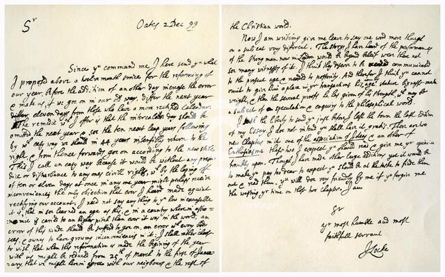Letter from John Locke to Hans Sloane, 2nd December 1699.Artist: John Locke