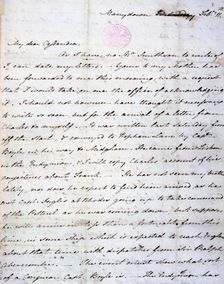 Letter from Jane Austen to her sister Cassandra, 11 February 1801. Creator: Jane Austen