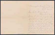 Letter from Julia Jordan to G. H. Womack, July 10, 1908. Creator: Julia Womack