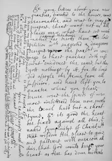 Letter from Oliver Cromwell, 17th Century (1899). Artist: Oliver Cromwell