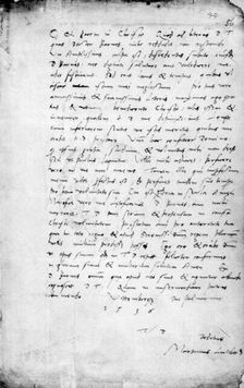 Letter from Martin Luther to Thomas Cromwell, 1536. Creator: Martin Luther