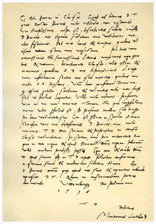 Letter from Martin Luther to Thomas Cromwell, 9th April 1536. Artist: Martin Luther