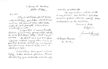 Letter from Samuel Prout 1843 (1915). Artist: Samuel Prout