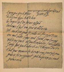 Letter from Queen Mary (1542-1587) to the Abbot of Dunfermline, 1889. Artist: James Stillie