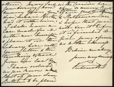 Letter from Queen Victoria to Mary Augusta Gordon, Windsor Castle, 16th March 1885. Artist: Queen Victoria