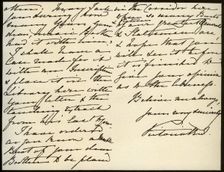 Letter from Queen Victoria to Mary Augusta Gordon, Windsor Castle, 16th March 1885. Artist: Queen Victoria