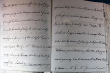 Letter from William Pitt, 1769. Creator: William Pitt the Younger