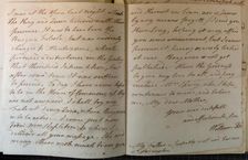 Letter from William Pitt, 1770s. Creator: William Pitt the Younger