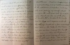 Letter from William Pitt, 1772. Creator: William Pitt the Younger