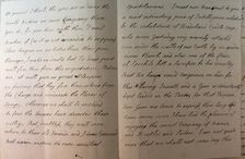 Letter from William Pitt, 1772. Creator: William Pitt the Younger