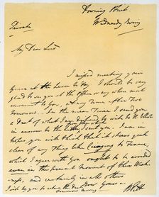 Letter from William Pitt The Younger, October 1790.Artist: William Pitt