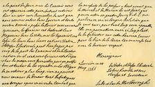 Letter from the Duke of Marlborough to the future King George I, Louvain, 25 May 1706.Artist: John Churchill, Duke of Marlborough