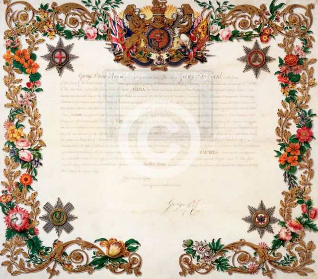 Letter from the Prince Regent to the Emperor of China, 1816. Creator: Unknown.
