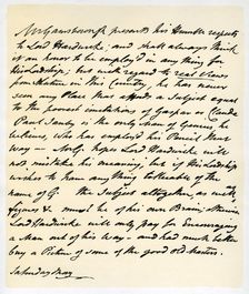 Letter from Thomas Gainsborough to Lord Hardwicke, c1760-1770.Artist: Thomas Gainsborough