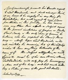 Letter from Thomas Gainsborough to Lord Hardwicke, c1760-1770.Artist: Thomas Gainsborough