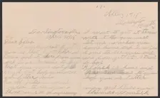 Letter from Thomas Womack to Julia Womack with envelope, April 7, 1915. Creator: Thomas Womack