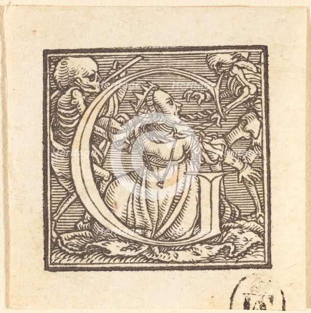 Letter G. Creator: Hans Holbein the Younger.