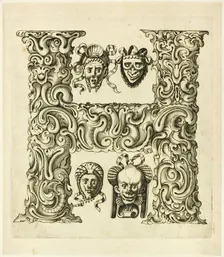 Letter H, 1630. Creator: Pierre Aubry