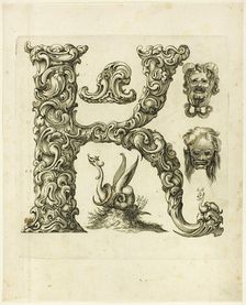 Letter K, 1630. Creator: Pierre Aubry