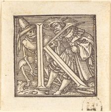 Letter K. Creator: Hans Holbein the Younger