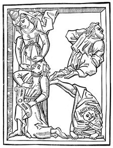 Letter K, alphabet of initial letters, 1462 (1844)