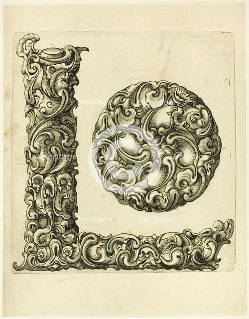 Letter L, 1630. Creator: Pierre Aubry.
