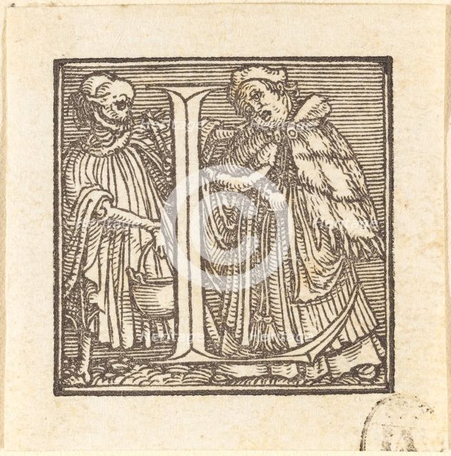 Letter L. Creator: Hans Holbein the Younger.