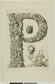 Letter P, 1630. Creator: Pierre Aubry