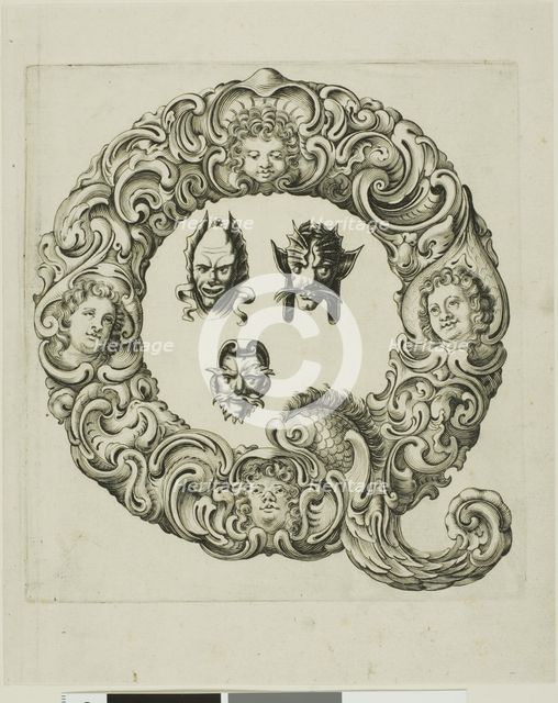 Letter Q, 1630. Creator: Pierre Aubry.