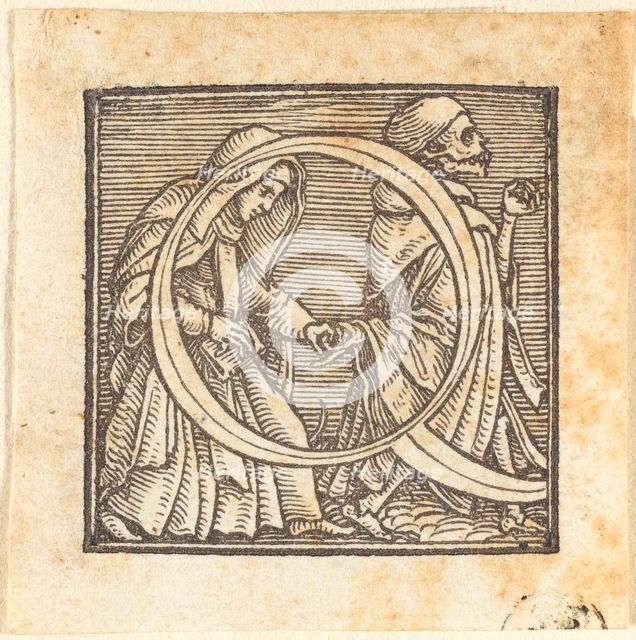 Letter Q. Creator: Hans Holbein the Younger.
