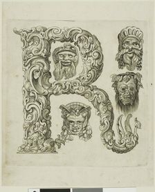 Letter R, 1630. Creator: Pierre Aubry