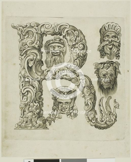 Letter R, 1630. Creator: Pierre Aubry.