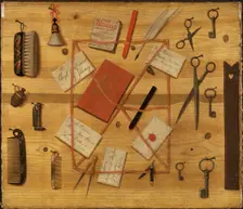 Letter Rack. Trompe-l'oeil, 1748