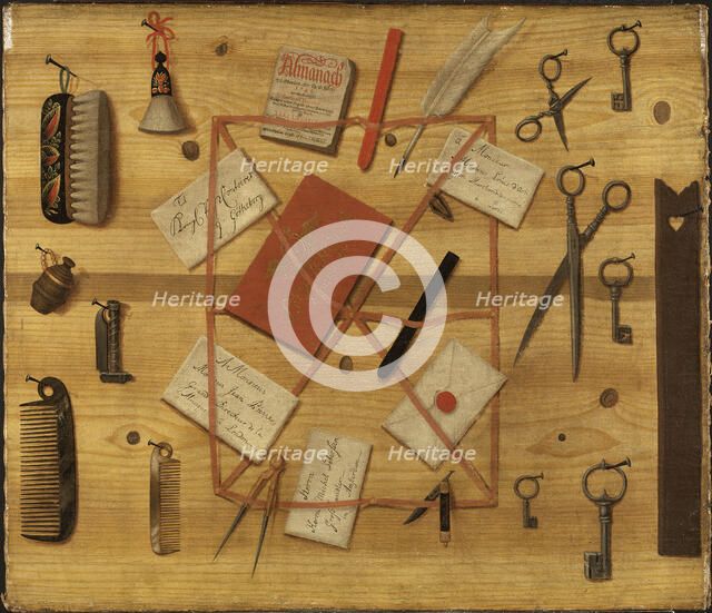 Letter Rack. Trompe-l'oeil, 1748.