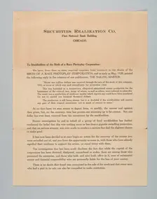 Letter regarding the Birth of a Race Photoplay Corporation, 1922. Creator: Unknown
