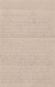 Letter regarding the estate of Lucy Smith, 1910. Creator: Unknown