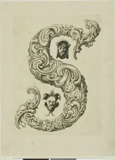 Letter S, 1630. Creator: Pierre Aubry