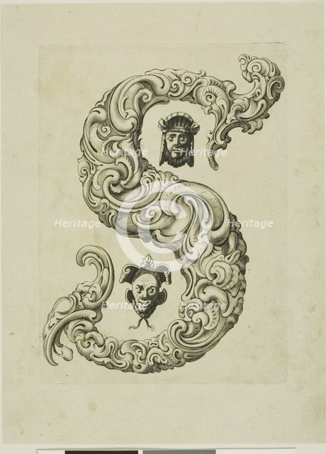 Letter S, 1630. Creator: Pierre Aubry.