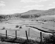 Letter "S" at state hospital, Ray Brook, Adirondack Mts., N.Y., c1907. Creator: Unknown
