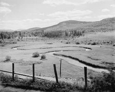Letter "S" at state hospital, Ray Brook, Adirondack Mts., N.Y., c1907. Creator: Unknown