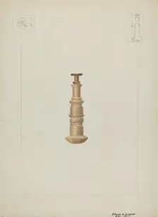 Letter Seal, c. 1936. Creator: Edward L Loper