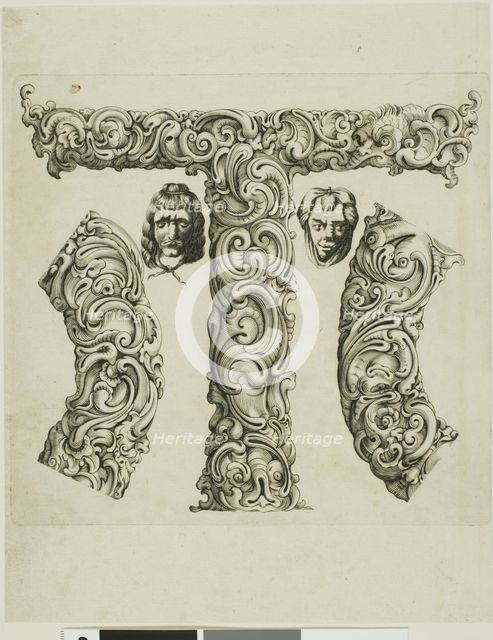 Letter T, 1630. Creator: Pierre Aubry.