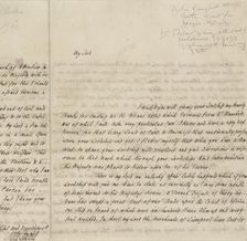 Letter to "My Lord," Jan. 19, 1762, 1762-01-19. Creator: Unknown