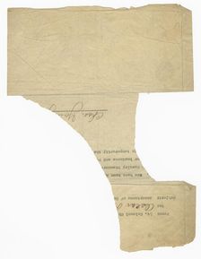 Letter to Oscar W. Price from Charles Young, ca. 1918. Creator: Unknown