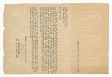 Letter to Oscar W. Price from Colonel Charles Young, August 14, 1918. Creator: Unknown