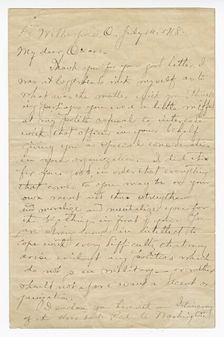 Letter to Oscar W. Price from Colonel Charles Young, July 14, 1918. Creator: Charles Young