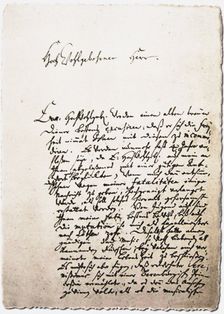 Letter to his friend, Georg Erdmann from 28.10.1730, 1730