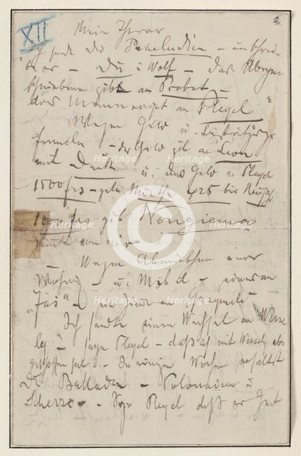 Letter to Julian Fontana, January 22, 1839, 1839.