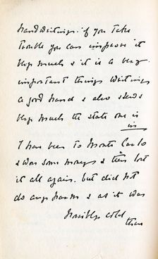 Letter to Lord Alfred Douglas from his father Lord Queensberry, c1890s. Creator: Marquis of Queensberry